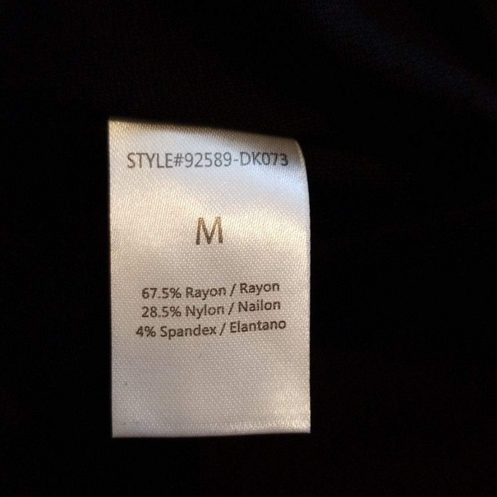 Black Asymmetrical midi pencil skirt - Picture 8 of 8